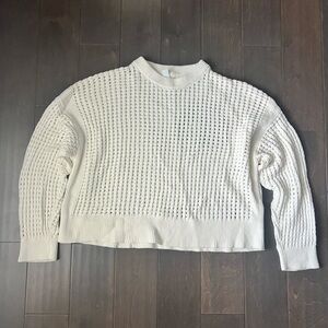 Old Navy Women's Cream Crew Neck Sweater